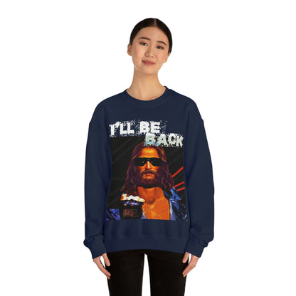 Oversized Graphic Sweatshirt - 80s Sci-Fi Cinema Parody Streetwear (Bachi)