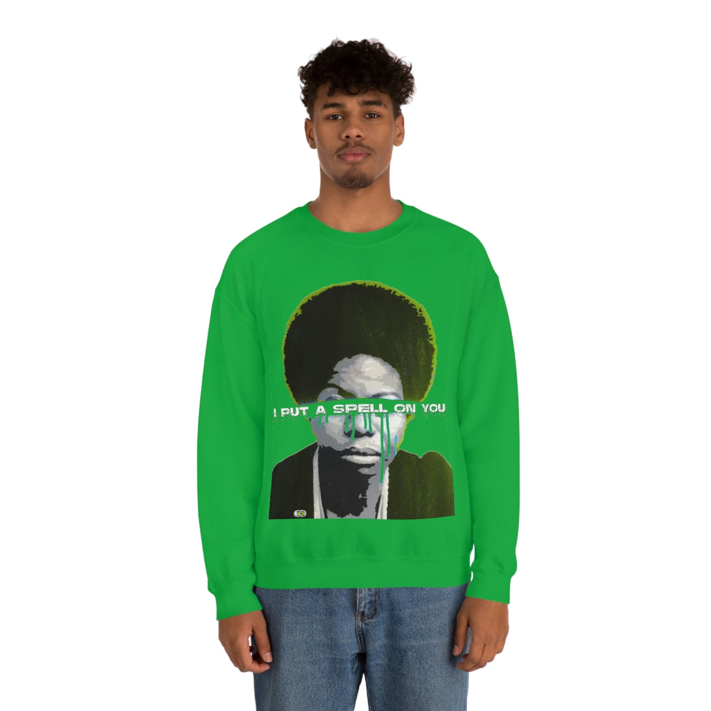 Vintage Soul Music Graphic Sweatshirt - Female Jazz Portrait Print (Bachi)