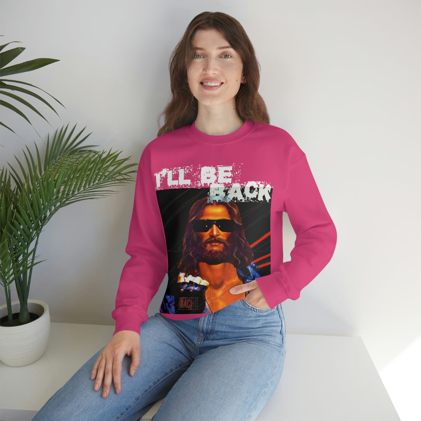 Oversized Graphic Sweatshirt - 80s Sci-Fi Cinema Parody Streetwear (Bachi)