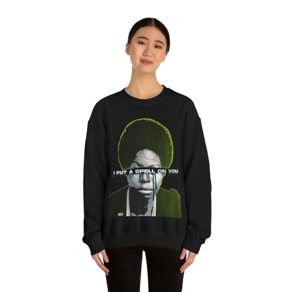 Vintage Soul Music Graphic Sweatshirt - Female Jazz Portrait Print (Bachi)