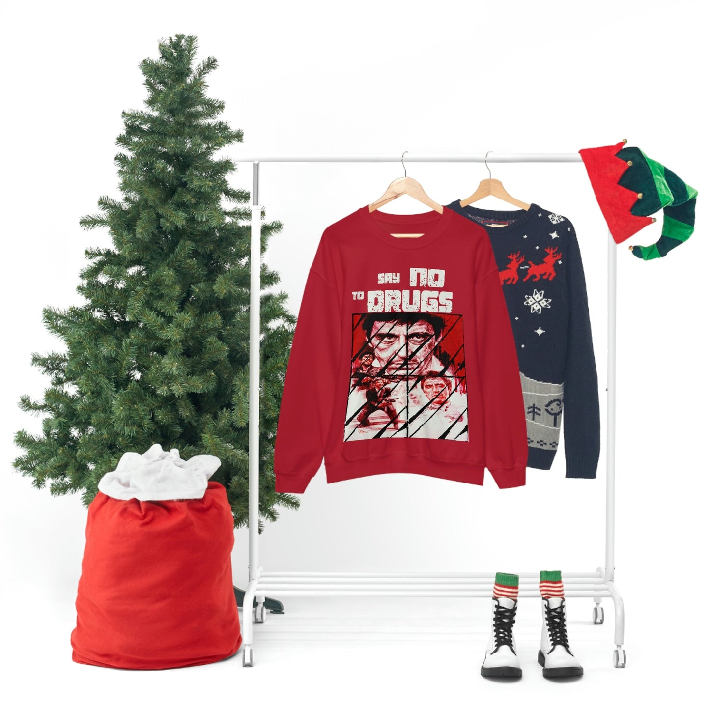 Unisex Sweater Scarface faces Printify