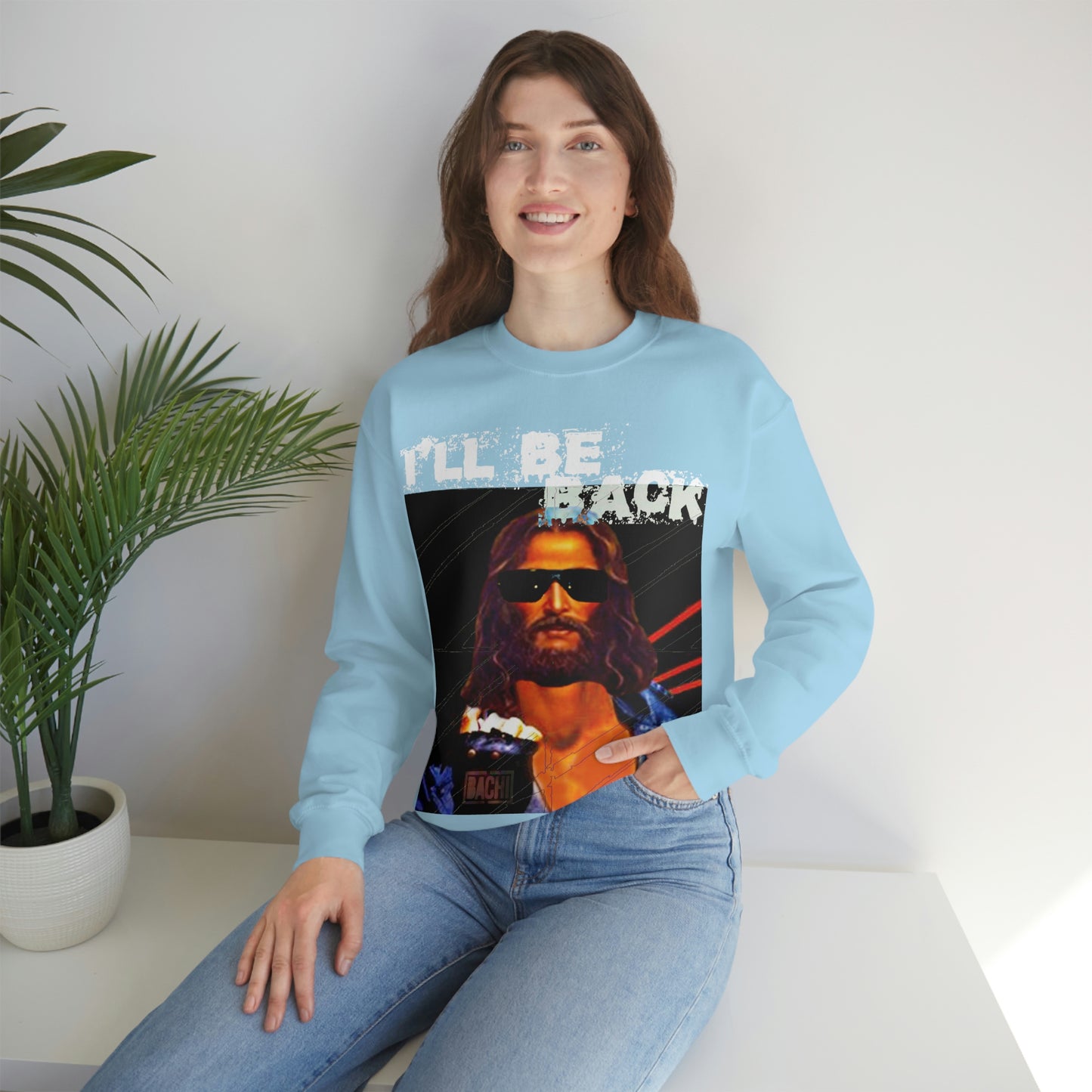 Oversized Graphic Sweatshirt - 80s Sci-Fi Cinema Parody Streetwear (Bachi)