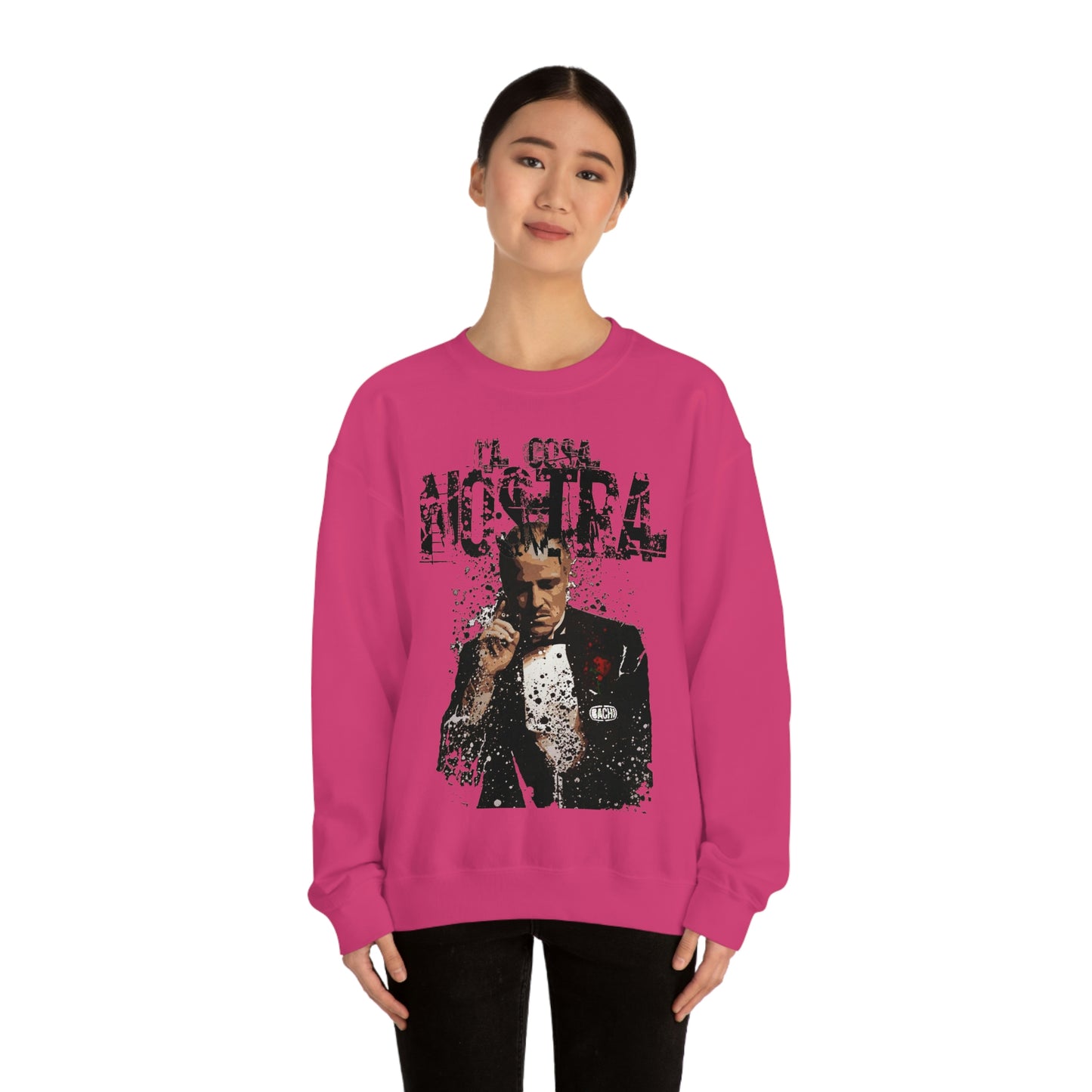 Heavyweight Vintage Sweatshirt - Mafia Cinema Graphic Streetwear (Bachi)