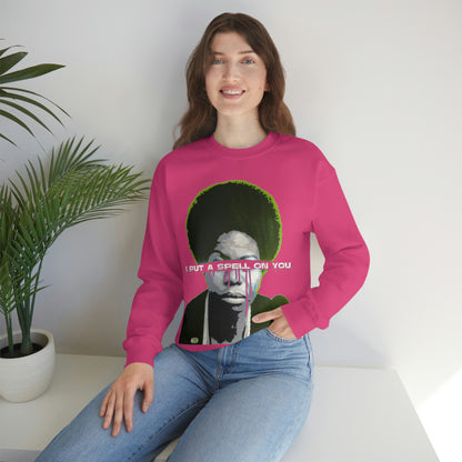 Vintage Soul Music Graphic Sweatshirt - Female Jazz Portrait Print (Bachi)