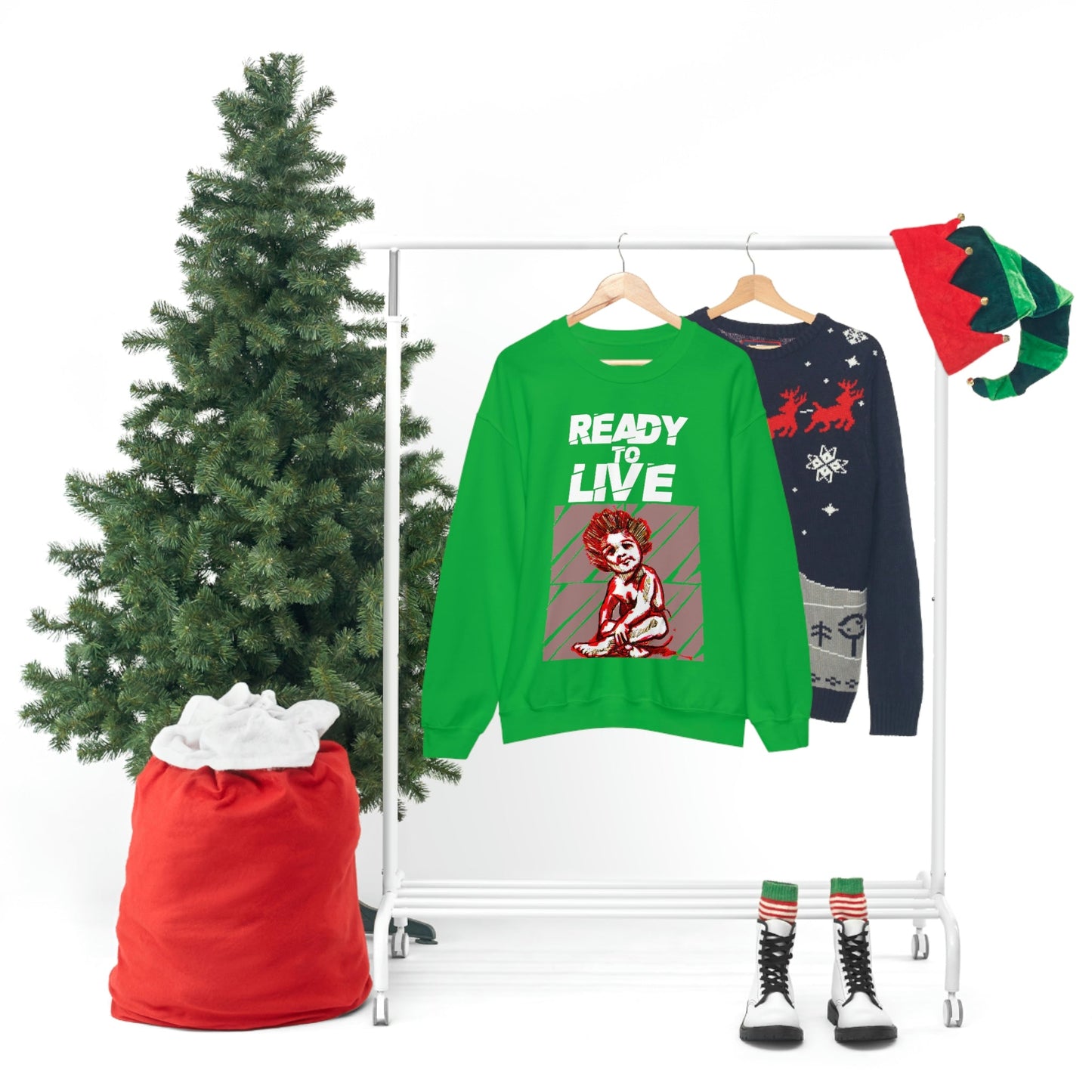Unisex Sweater Ready to Live Printify