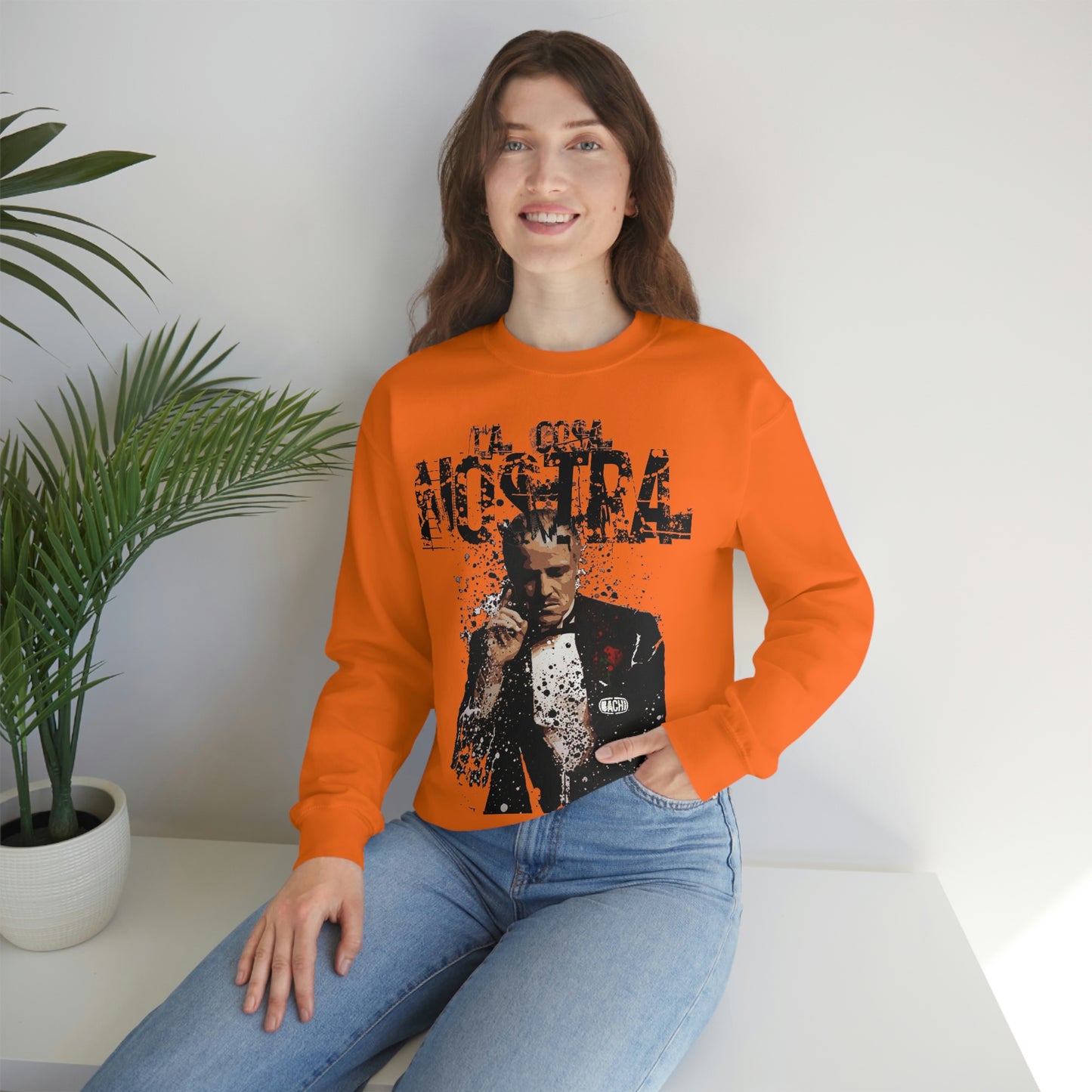 Heavyweight Vintage Sweatshirt - Mafia Cinema Graphic Streetwear (Bachi)