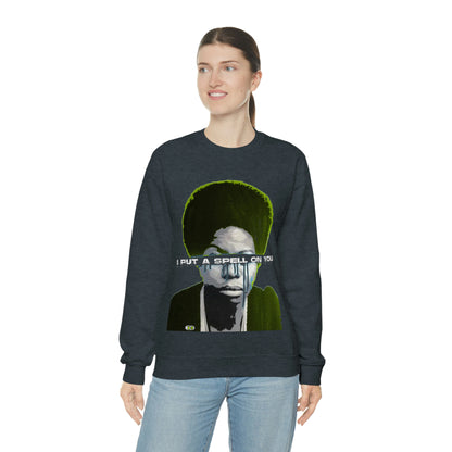 Vintage Soul Music Graphic Sweatshirt - Female Jazz Portrait Print (Bachi)