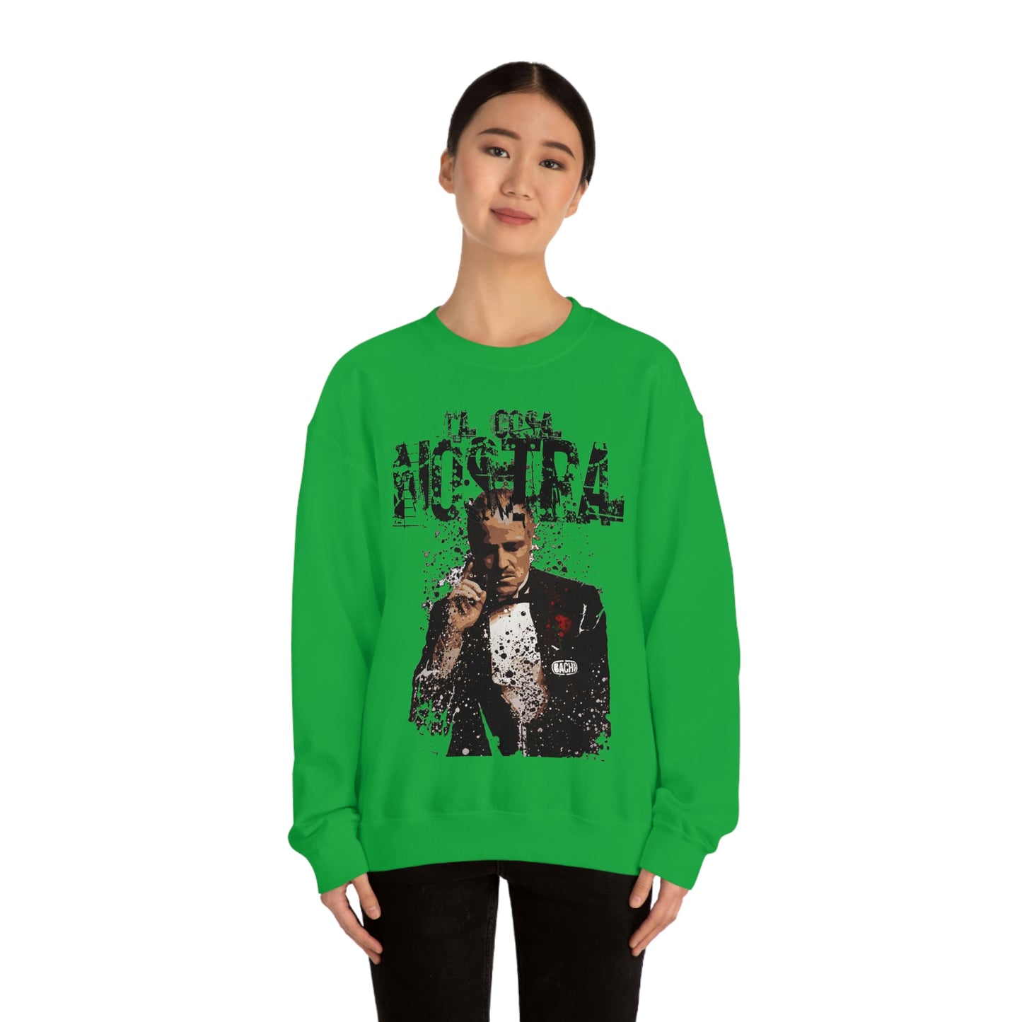 Heavyweight Vintage Sweatshirt - Mafia Cinema Graphic Streetwear (Bachi)