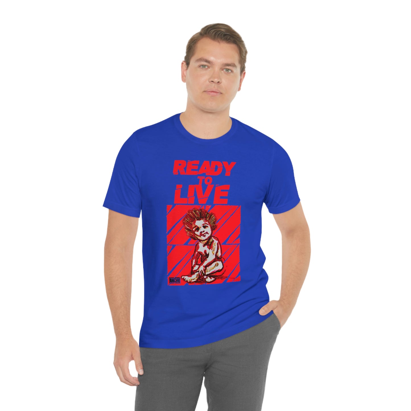 Unisex T-shirt Ready To Live In Red