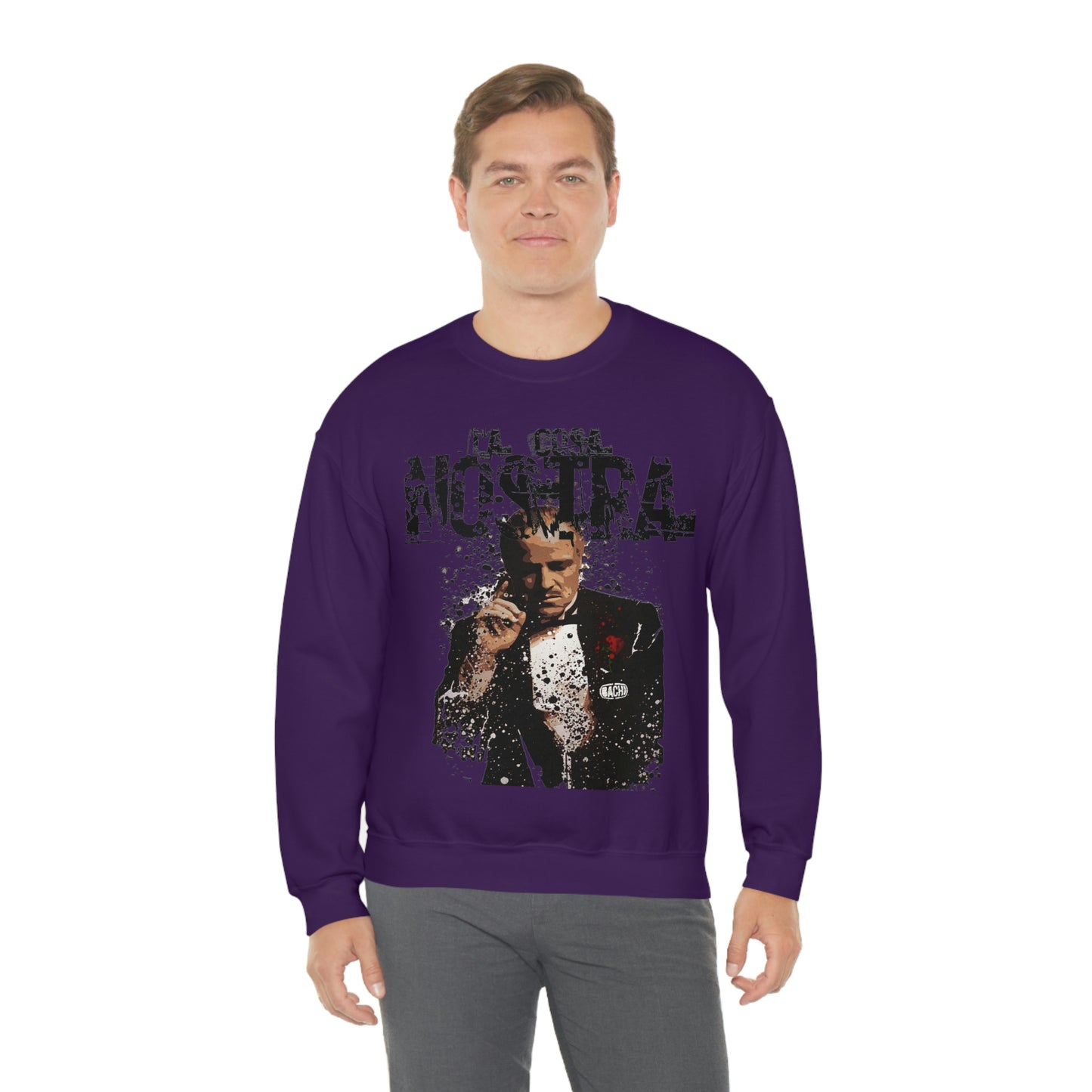 Heavyweight Vintage Sweatshirt - Mafia Cinema Graphic Streetwear (Bachi)