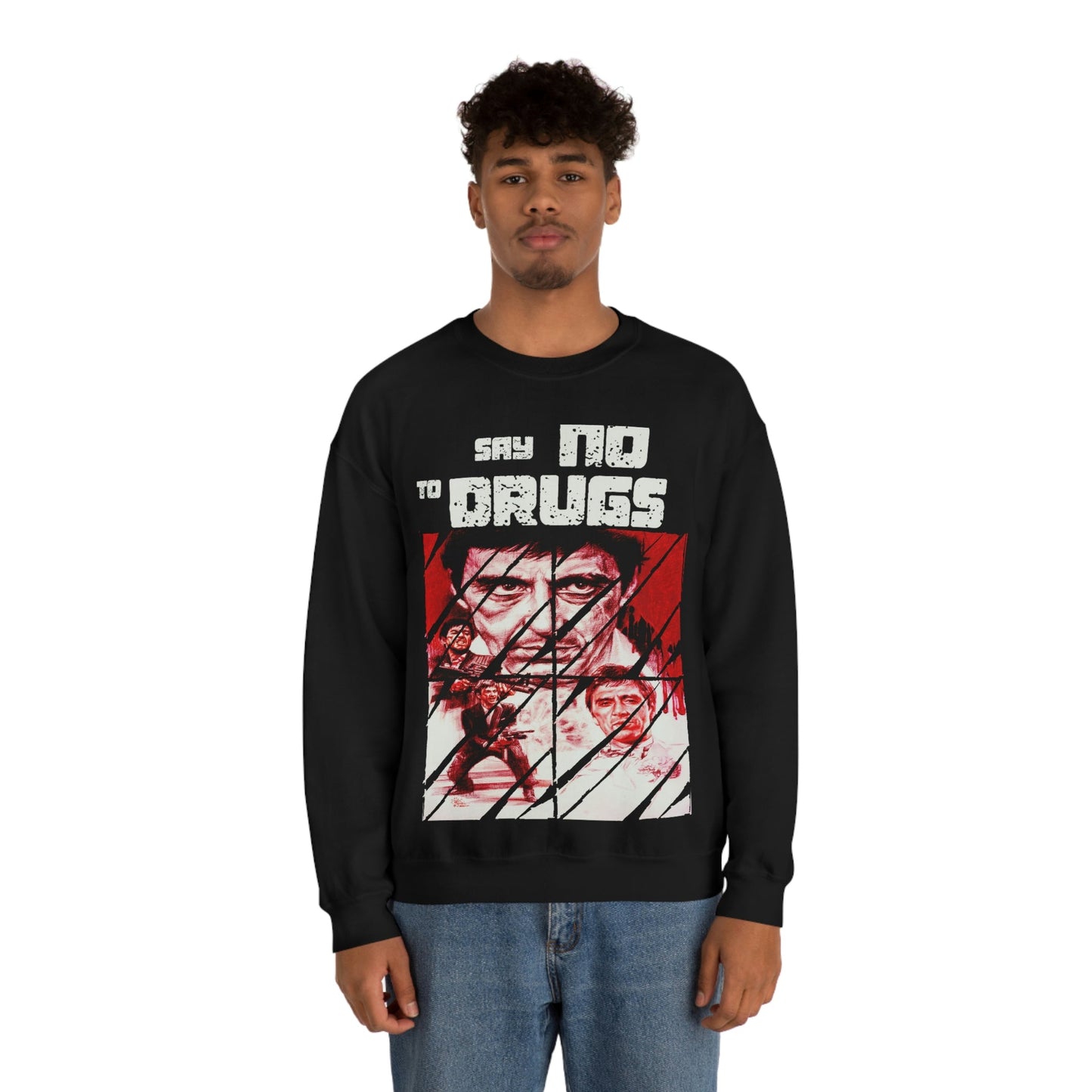 Unisex Sweater Scarface faces Printify