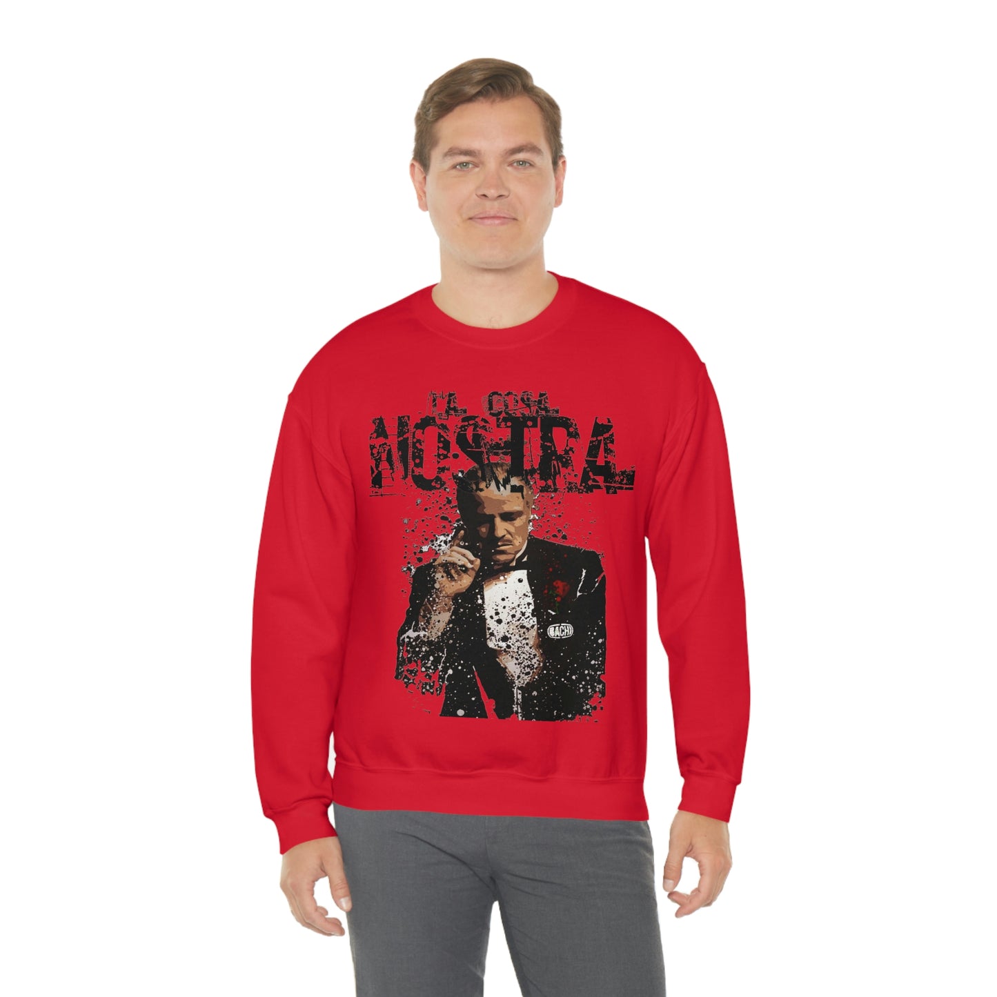 Heavyweight Vintage Sweatshirt - Mafia Cinema Graphic Streetwear (Bachi)
